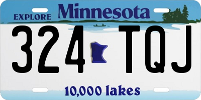 MN license plate 324TQJ