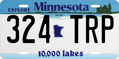 MN license plate 324TRP