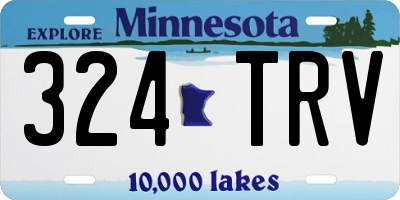 MN license plate 324TRV