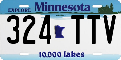 MN license plate 324TTV