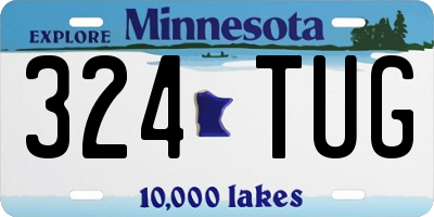 MN license plate 324TUG
