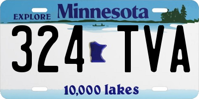 MN license plate 324TVA