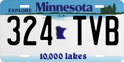 MN license plate 324TVB