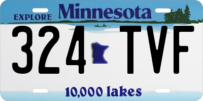 MN license plate 324TVF