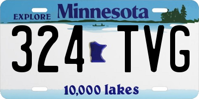 MN license plate 324TVG