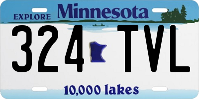 MN license plate 324TVL