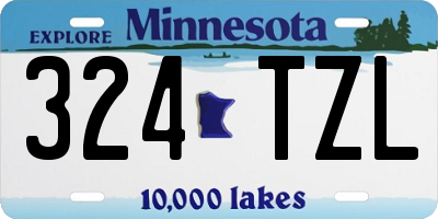 MN license plate 324TZL