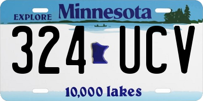 MN license plate 324UCV