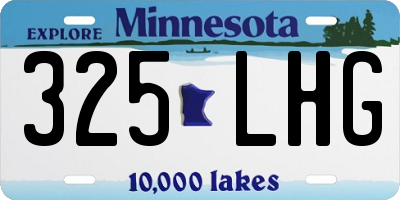 MN license plate 325LHG