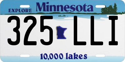 MN license plate 325LLI