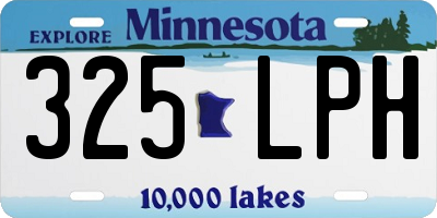 MN license plate 325LPH