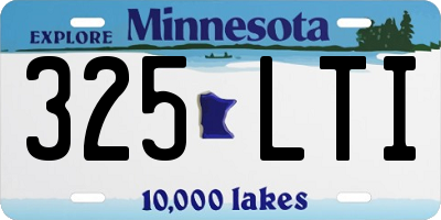 MN license plate 325LTI