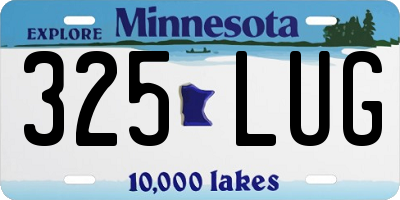 MN license plate 325LUG