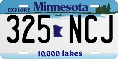 MN license plate 325NCJ