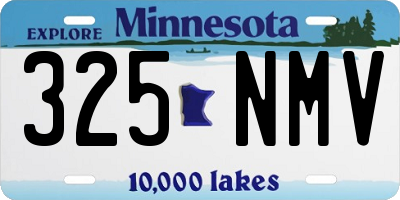 MN license plate 325NMV