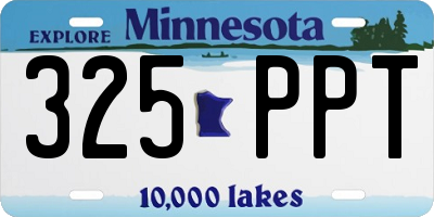 MN license plate 325PPT