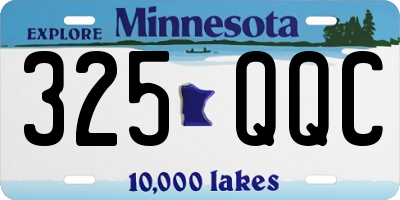 MN license plate 325QQC