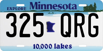 MN license plate 325QRG