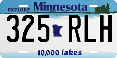 MN license plate 325RLH