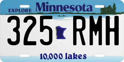 MN license plate 325RMH