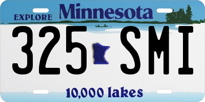 MN license plate 325SMI