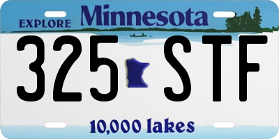 MN license plate 325STF
