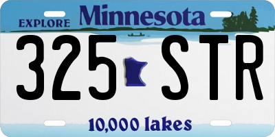 MN license plate 325STR