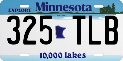 MN license plate 325TLB