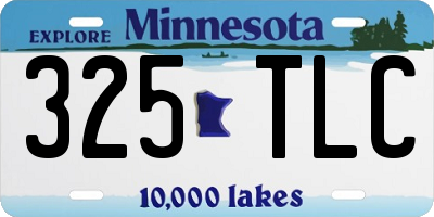 MN license plate 325TLC