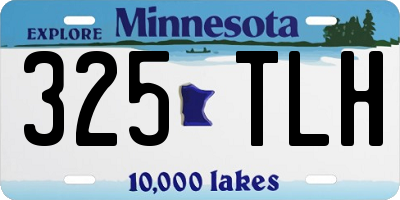 MN license plate 325TLH
