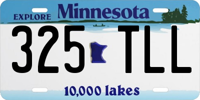 MN license plate 325TLL