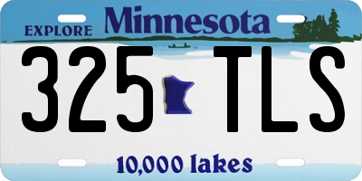 MN license plate 325TLS