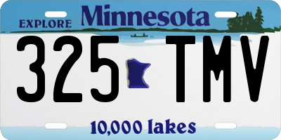 MN license plate 325TMV
