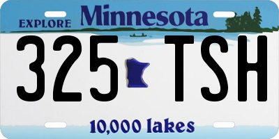 MN license plate 325TSH
