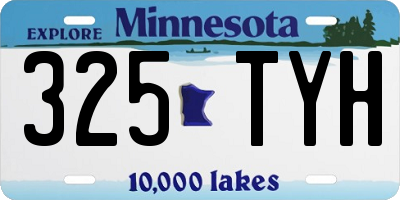 MN license plate 325TYH