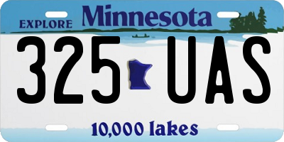 MN license plate 325UAS