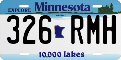 MN license plate 326RMH