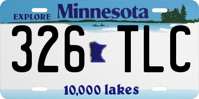 MN license plate 326TLC