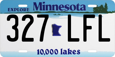 MN license plate 327LFL
