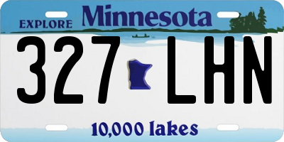 MN license plate 327LHN