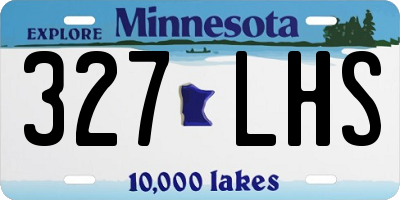 MN license plate 327LHS