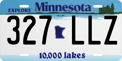 MN license plate 327LLZ