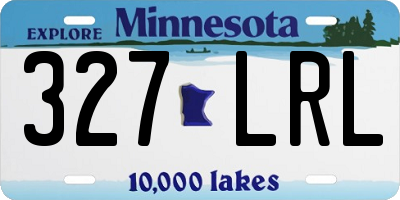 MN license plate 327LRL