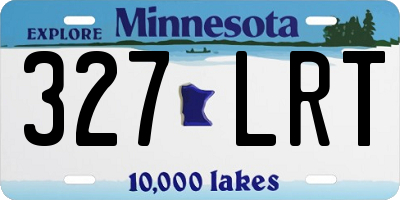 MN license plate 327LRT