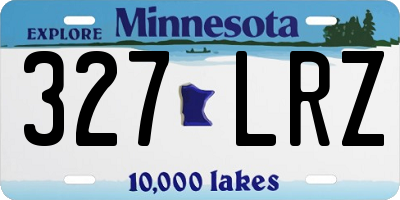 MN license plate 327LRZ