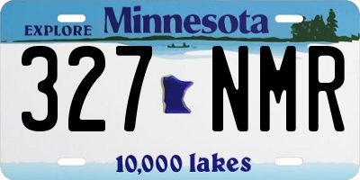 MN license plate 327NMR
