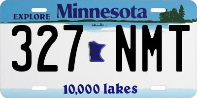 MN license plate 327NMT