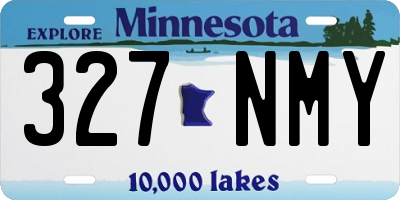 MN license plate 327NMY