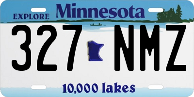 MN license plate 327NMZ