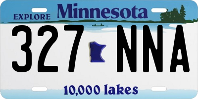 MN license plate 327NNA